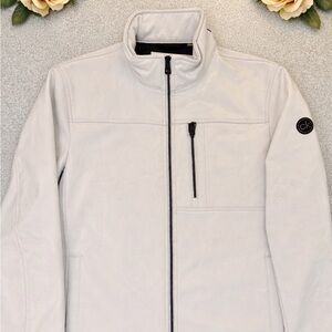 Calvin Klein Light Gray Men's Softshell Jacket with Chest Zip Pocket